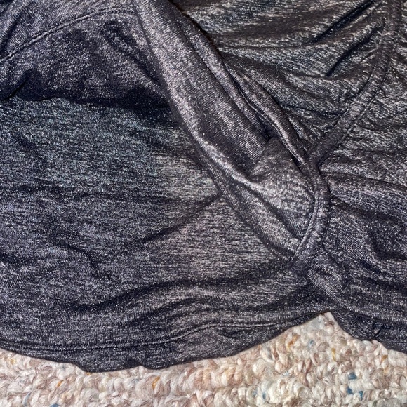 Athleta small black grey scrunch skirt women’s athletic shimmer - Picture 6 of 6